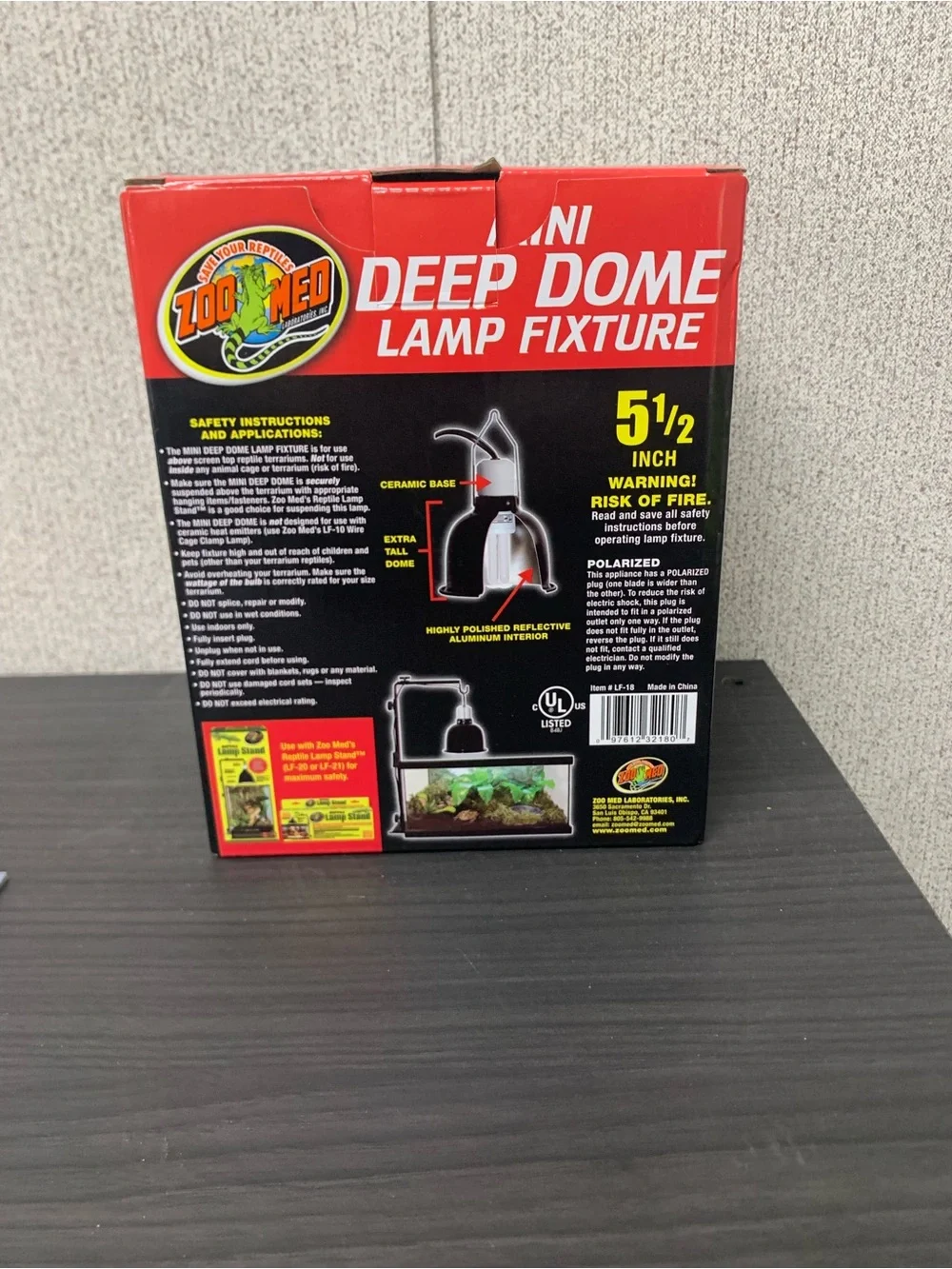 Mini Deep Dome Lamp Fixture - Black